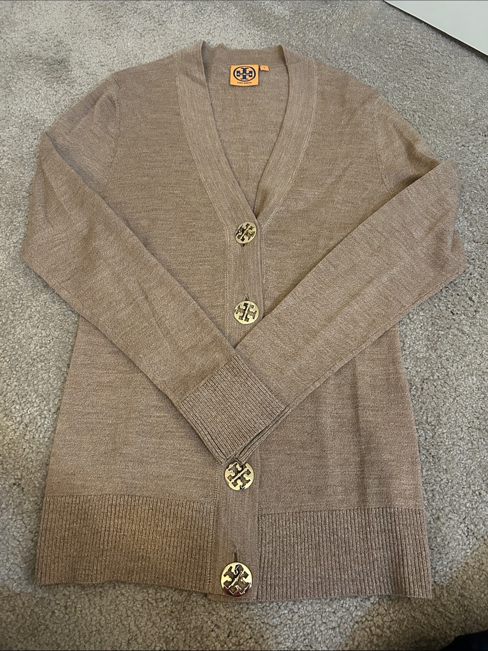 Tory Burch Merino Wool Simone Cardigan